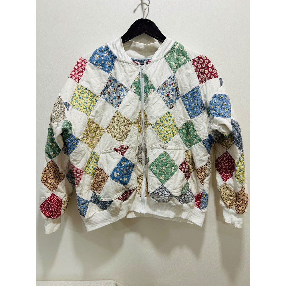 Ladies quilted jacket with zipper size xl